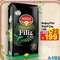 Doğuş Filiz Siyah Çay 1 kg - A101'de 199,00 TL