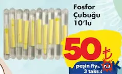 ŞOK Aktüel Ürünler incelememizde 10'lu Fosfor Çubuğu