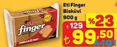 Eti Finger Bisküvi 900 g Eti Finger Bisküvi 900 g - A101'de 99,50 TL