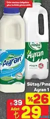 Sütaş/Pınar Ayran 1 L Sütaş/Pınar Ayran 1 L - A101'de 29,00 TL