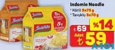 Indomie Noodle Indomie Noodle - A101'de 59,00 TL