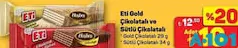 Eti Gold Çikolatalı Gofret Eti Gold Çikolatalı Gofret - A101'de 10,00 TL