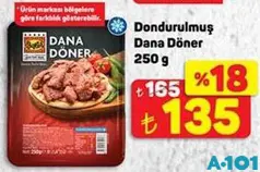 Dondurulmuş Dana Döner 250 g Dondurulmuş Dana Döner 250 g - A101'de 135,00 TL