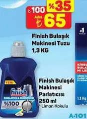 Finish Bulaşık Makinesi Parlatıcısı 250 ml Finish Bulaşık Makinesi Parlatıcısı 250 ml - A101'de 65,00 TL