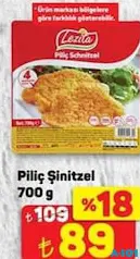 Piliç Şinitzel 700 g Piliç Şinitzel 700 g - A101'de 89,00 TL