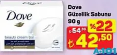 Dove Güzellik Sabunu 90 g Dove Güzellik Sabunu 90 g - A101'de 42,50 TL