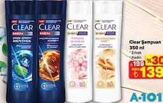 Clear Şampuan 350 ml Clear Şampuan 350 ml - A101'de 139,00 TL