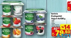 Activia Doğal Probiyotikli Yoğurt 4x100 g Activia Doğal Probiyotikli Yoğurt 4x100 g - A101'de 79,50 TL