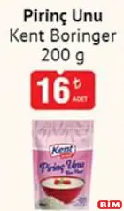 Kent Boringer Pirinç Unu 200 g Kent Boringer Pirinç Unu 200 g - BİM'de 16,00 TL