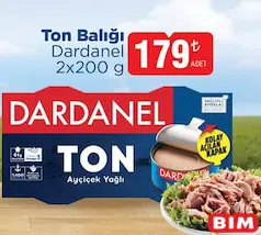 Dardanel Ton Balığı 2x200 g Dardanel Ton Balığı 2x200 g - BİM'de 179,00 TL