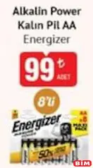 Energizer Alkalin Power Kalın Pil AA 8'li Energizer Alkalin Power Kalın Pil AA 8'li - BİM'de 99,00 TL