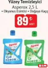 Asperox Yüzey Temizleyici 2.5 lt Asperox Yüzey Temizleyici 2.5 lt - BİM'de 89,00 TL