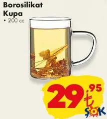 Borosilikat Kupa 200 cc aktüel ürünü Borosilikat Kupa 200 cc - ŞOK'da 29,95 TL