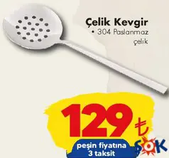 Çelik Kevgir aktüel ürünü Çelik Kevgir - ŞOK'da 129,00 TL