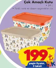 Çok Amaçlı Kutu aktüel ürünü Çok Amaçlı Kutu - ŞOK'da 199,00 TL