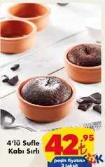 4'lü Sufle Kabı Sırlı aktüel ürünü 4'lü Sufle Kabı Sırlı - ŞOK'da 42,95 TL