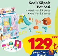 Oyuncak Kedi/Köpek Pet Seti aktüel ürünü Oyuncak Kedi/Köpek Pet Seti - ŞOK'da 129,00 TL
