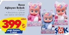 Roza Ağlayan Bebek Oyuncak aktüel ürünü Roza Ağlayan Bebek Oyuncak - ŞOK'da 399,00 TL