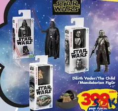 Star Wars Darth Vader/The Child/Mandalorian Figür Oyuncak aktüel ürünü Star Wars Darth Vader/The Child/Mandalorian Figür Oyuncak - ŞOK'da 399,00 TL