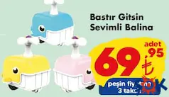 Bastır Gitsin Sevimli Balina Oyuncak aktüel ürünü Bastır Gitsin Sevimli Balina Oyuncak - ŞOK'da 69,95 TL