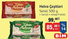 Serel Cevizli/Antep Fıstıklı Helva Çeşitleri 500 g Serel Cevizli/Antep Fıstıklı Helva Çeşitleri 500 g - BİM'de 85,00 TL
