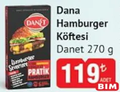 Danet Dana Hamburger Köftesi 270 g - BİM'de 119,00 TL