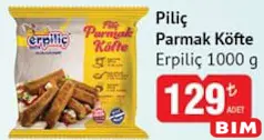 Erpiliç Piliç Parmak Köfte 1000 g - BİM'de 129,00 TL
