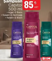 Capitol Şampuan 500 ml - BİM'de 85,00 TL