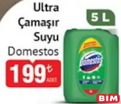 Domestos Ultra Çamaşır Suyu 5 L - BİM'de 199,00 TL