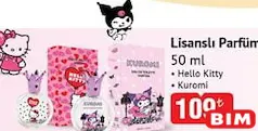 Hello Kitty/Kuromi Lisanslı Parfüm 50 ml - BİM'de 109,00 TL