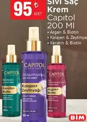Capıitol Sıvı Saç Krem 200 ml - BİM'de 95,00 TL