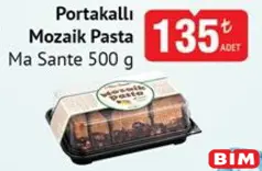 Ma Sante Portakallı Mozaik Pasta 500 g - BİM'de 135,00 TL