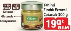 Çotanak Tahinlli Fındık Ezmesi 300 g - BİM'de 199,00 TL