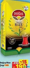 Doğuş Rize Çayı Siyah Çay 1 kg - A101'de 199,00 TL