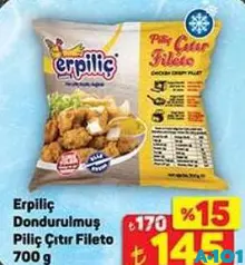 Erpiliç Dondurulmuş Piliç Çıtır Fileto 700 g - A101'de 145,00 TL