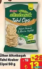 Ülker Altınbaşak Tahıl Kraker Cipsi 50 g - A101'de 13,00 TL