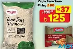 Yayla Tane Tane Pirinç 2 kg - A101'de 125,00 TL