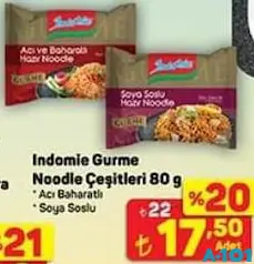 Indomie Gurme Hazır Noodle 80 g - A101'de 17,50 TL