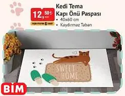 Kedi Tema Kapı Önü Paspası Kedi Tema Kapı Önü Paspası