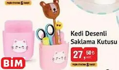 Kedi Desenli Saklama Kutusu Kedi Desenli Saklama Kutusu