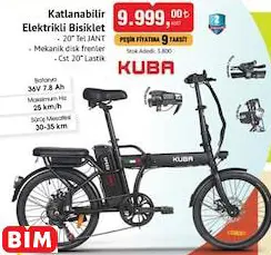 Kuba Katlanabilir  Elektrikli Bisiklet