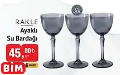 Rakle Ayaklı Su Bardağı