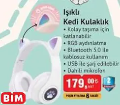 Starcom Işıklı Kedi Kulaklık Starcom Işıklı Kedi Kulaklık