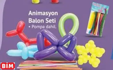 Animasyon Balon Seti