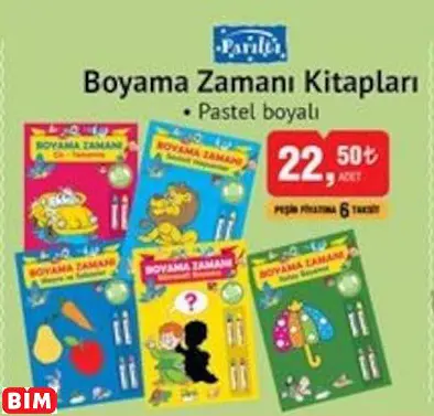 Parıltı Boyama Zamanı Kitapları