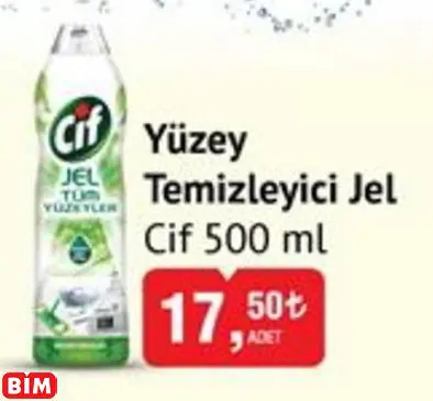 Cif  Yüzey  Temizleyici Jel