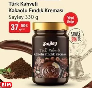 Sayley  Türk Kahveli  Kakaolu Fındık Kreması
