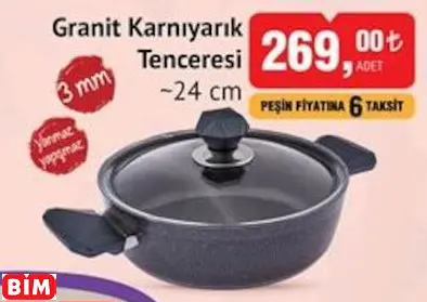 Emsan Granit Karnıyarık Tenceresi ~24 Cm