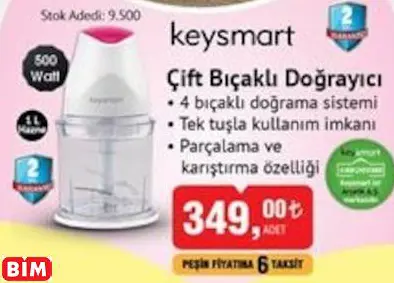 Keysmart Çift Bıçaklı Doğrayıcı