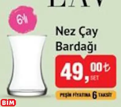 Lav Nez Çay Bardağı